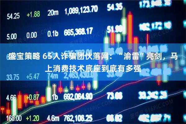 盛宝策略 65人诈骗团伙落网：“渝雷”亮剑，马上消费技术底座到底有多强