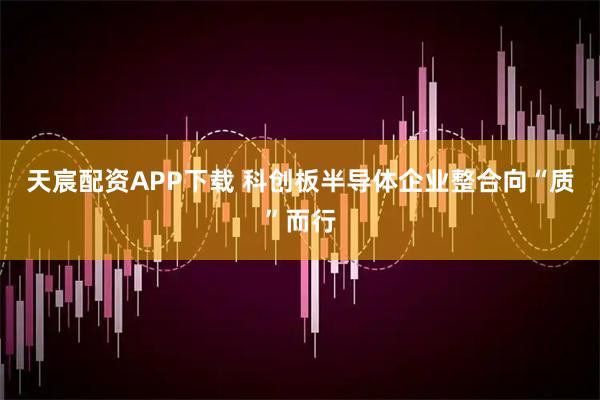 天宸配资APP下载 科创板半导体企业整合向“质”而行